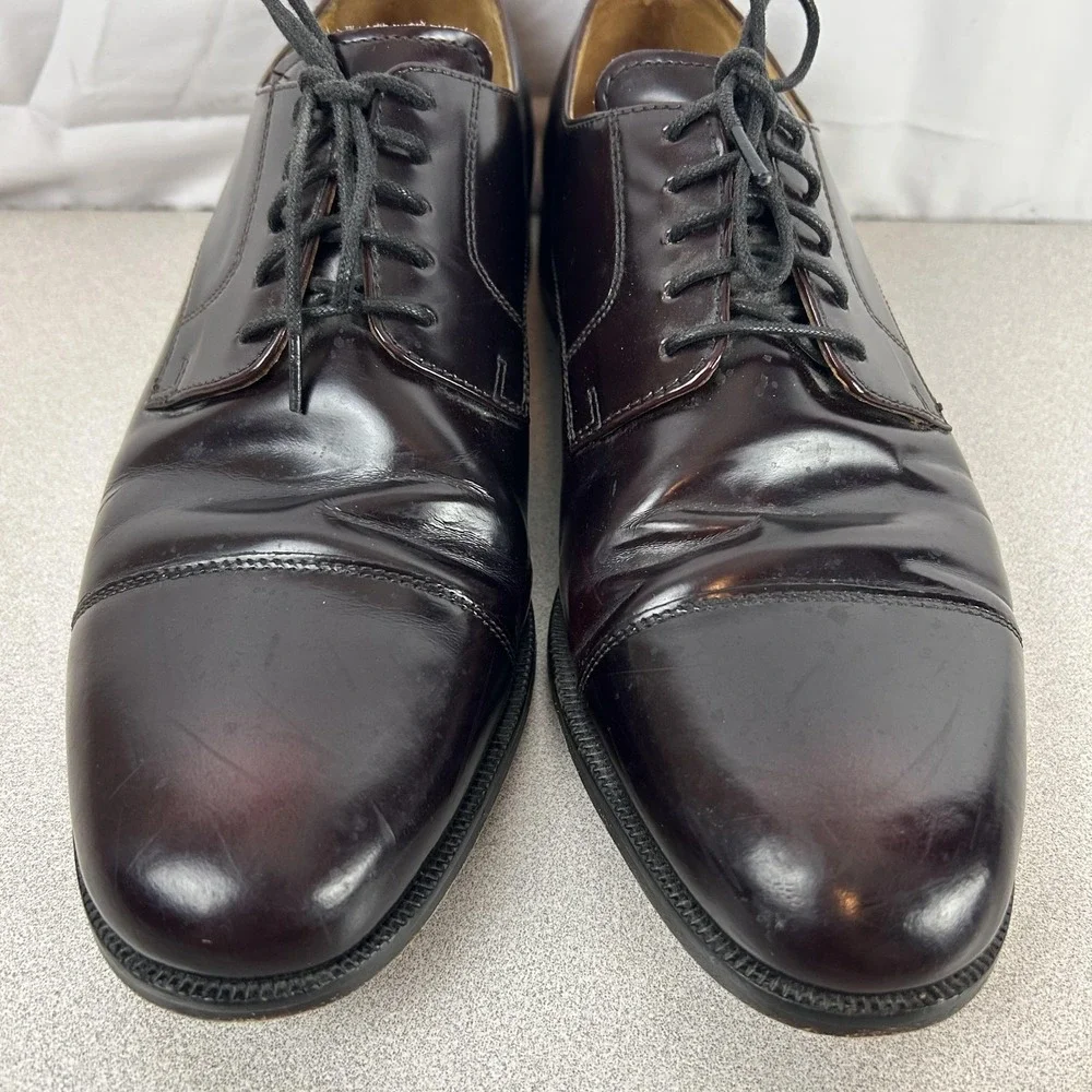 Cole Haan Shoes Mens Size‎ 10M Brown Leather Cap Toe Oxford Dress Lace Up